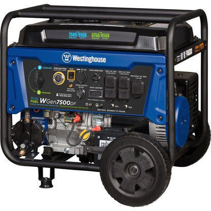 Westinghouse WGen7500DF Dual Fuel Portable Generator
