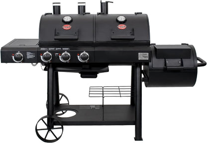 Char-Griller Texas Trio 3-Burner Dual Fuel Grill with Smoker