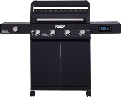 Monument Grills Denali 425 Black Smart Tech Propane Gas Grill