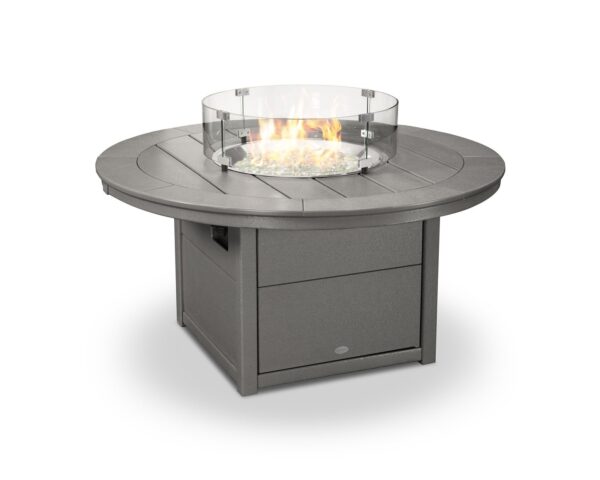 POLYWOOD 48″ Round Fire Pit Table