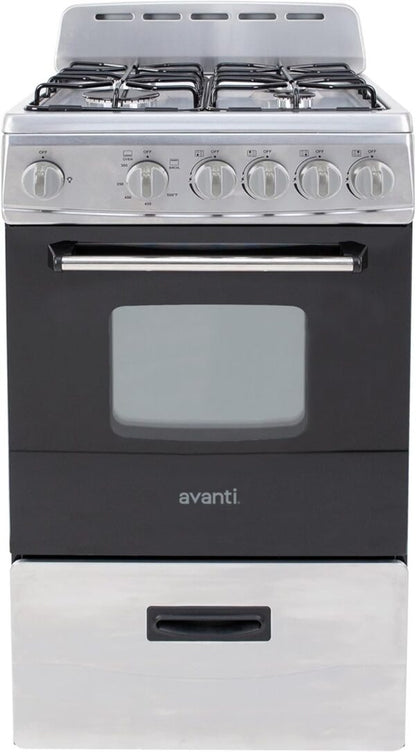 Avanti GR2013CSS 20″ Freestanding Gas Range