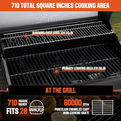Monument Grills Denali 425 Black Smart Tech Propane Gas Grill