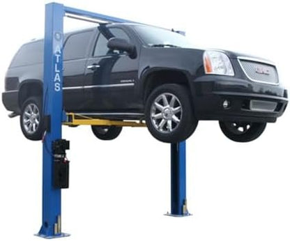 ATLAS Automotive Equipment 9OHSC-SS 2-Post Vehicle Overhead Lift, 11’9” Minimum Ceiling Height, 9,000lb Capacity, Clear Floor, 11’10” Height, 3-Stage Front and 2-Stage Rear Arms, for DIY/Hobbyists