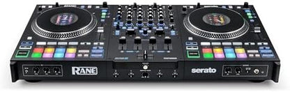 Rane PERFORMER 4-Channel Motorized DJ Controller, 7″ Platters with Displays, Precision Feel Faders, Stem Split, Advanced FX, Serato DJ Pro Included