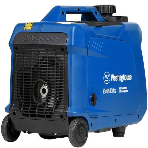 4,000-Watt Gas Powered Portable Inverter Generator with Recoil Start, LED Data Center